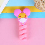 10Pcs Cartoon Spiral Cable Protector The Ambiguous Otter