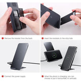 2 in 1 Sleek Qi Wireless Charger & Docking Station