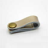 2pcs Genuine Leather Cable Organizer champagne The Ambiguous Otter