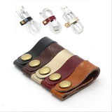 2pcs Genuine Leather Cable Organizer The Ambiguous Otter