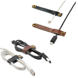 2pcs Genuine Leather Cable Organizer The Ambiguous Otter