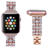 36 High Shine Rhinestone Apple Watch Band Rose Gold / 44mm The Ambiguous Otter