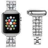 36 High Shine Rhinestone Apple Watch Band Silver / 38mm The Ambiguous Otter
