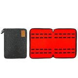 40 Slot Apple Watch Band Organizer Dark Grey | Red The Ambiguous Otter