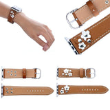 9 Little Flowers Apple Watch Leather Band The Ambiguous Otter