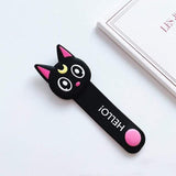 Adorable Toon Cable Winder Black cat The Ambiguous Otter