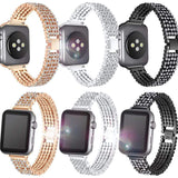 Antoinette Rhinestones Encrusted Apple Watch Band The Ambiguous Otter