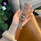 Asteria Apple Watch Fabric Leather Band The Ambiguous Otter