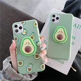 Ava Avocado Collapsible Grip iPhone Case The Ambiguous Otter