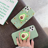 Ava Avocado Collapsible Grip iPhone Case