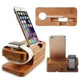 Bamboo Apple Watch iPhone Charging Dock Station The Ambiguous Otter