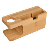 Bamboo Apple Watch iPhone Charging Dock Station The Ambiguous Otter
