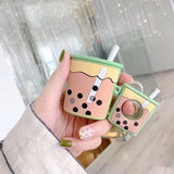 Boba Bubble Tea AirPods Case Kiwi The Ambiguous Otter
