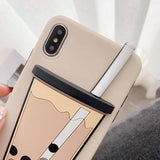 Boba Bubble Tea iPhone Case The Ambiguous Otter