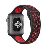 Breezy Apple Watch Sport Band black red 23 / 38mm  S The Ambiguous Otter