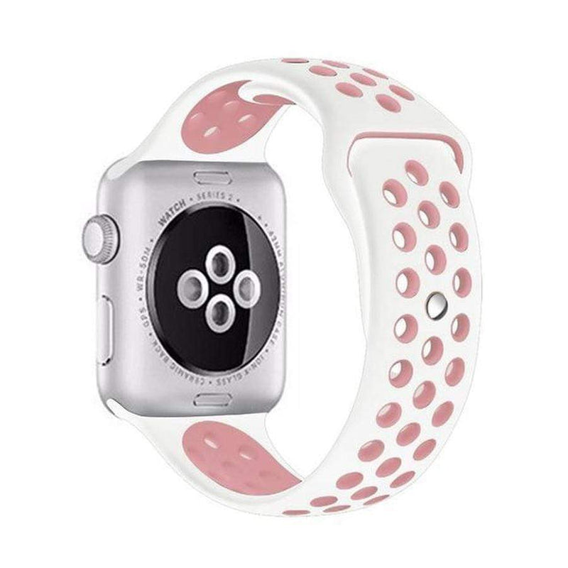 Breezy Apple Watch Sport Band white light pink 13 / 38mm  S The Ambiguous Otter