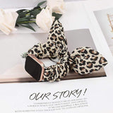 Bunny Ear Apple Watch Scrunchie Band The Ambiguous Otter