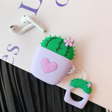Cacti Cactus AirPods Case purple The Ambiguous Otter