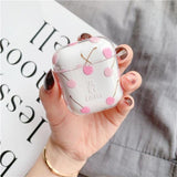 Cherry x Peaches Hard Transparent AirPods Case Cherry The Ambiguous Otter