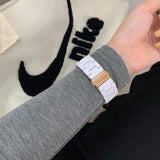 Classic White Apple Watch Resin Band The Ambiguous Otter