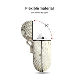 Classy Snake Skin Leather AirPods Case The Ambiguous Otter