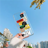 Clear Receipt Scrapbook iPhone Case The Ambiguous Otter