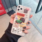 Clear Receipt Scrapbook iPhone Case The Ambiguous Otter