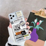 Clear Receipt Scrapbook iPhone Case The Ambiguous Otter