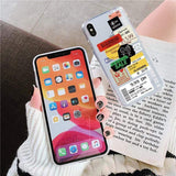 Clear Receipt Scrapbook iPhone Case The Ambiguous Otter