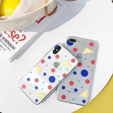 Colorful Geometric Clear iPhone Case The Ambiguous Otter