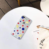 Colorful Geometric Clear iPhone Case The Ambiguous Otter
