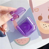 Colorful Tinted AirPods Hard Case purple The Ambiguous Otter