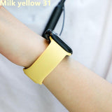 Colourful Apple Watch Sport Band Milk yellow 31 / 38mm or 40mm SM The Ambiguous Otter