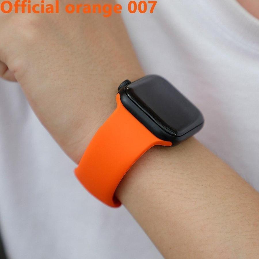 Colourful Apple Watch Sport Band Official orange 007 / 38mm or 40mm SM The Ambiguous Otter
