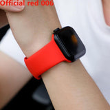 Colourful Apple Watch Sport Band Official red 006 / 38mm or 40mm SM The Ambiguous Otter