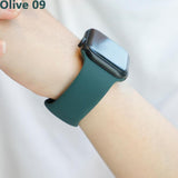 Colourful Apple Watch Sport Band Olive 09 / 42mm or 44mm SM The Ambiguous Otter