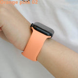 Colourful Apple Watch Sport Band Orange pink 02 / 38mm or 40mm SM The Ambiguous Otter