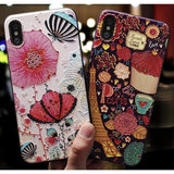 Cute 3D Emboss Patterned iPhone Case The Ambiguous Otter