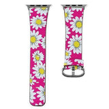 Daisy Apple Watch Leather Band pink / 40mm The Ambiguous Otter