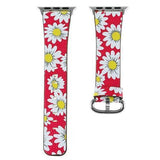 Daisy Apple Watch Leather Band red / 40mm The Ambiguous Otter