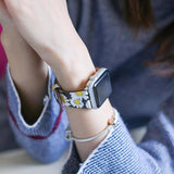 Daisy Apple Watch Leather Band The Ambiguous Otter