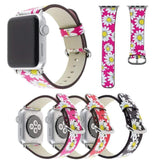 Daisy Apple Watch Leather Band The Ambiguous Otter