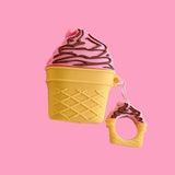 Delish Soft Serve AirPods Case Strawberry Swirl The Ambiguous Otter
