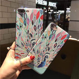 Embossed Peacock Soft TPU iPhone Case The Ambiguous Otter