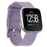 Fitbit Versa Lightweight Canvas Watch Band Purple The Ambiguous Otter