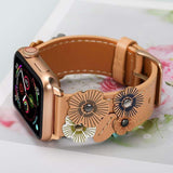 Fleur Ivy Apple Watch Leather Band The Ambiguous Otter