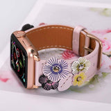 Fleur Ivy Apple Watch Leather Band The Ambiguous Otter