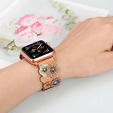 Fleur Ivy Apple Watch Leather Band The Ambiguous Otter