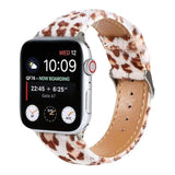 Fuzzy Plush Apple Watch Leather Band The Ambiguous Otter