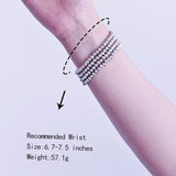 Glossy Silver Beads Apple Watch Elastic Band The Ambiguous Otter